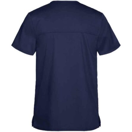 Superb Uniforms Polyester & Viscose Royal Blue Half Sleeves Designer Scrub for Doctors