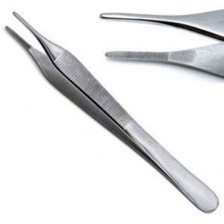 Forgesy 5 inch Stainless Steel Adson Dissecting Toothed & Non Toothed Forceps