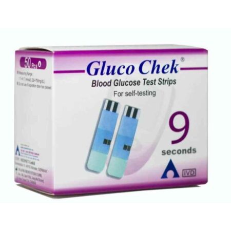 Gluco Check 50 Glucometer Test Strips Box