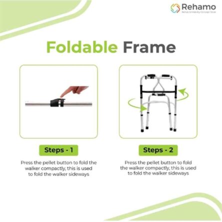 Rehamo 120kg Aluminium Folding Walker Stand