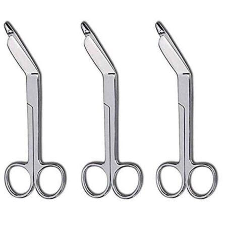 Forgesy 3 Pcs 5.5 inch Stainless Steel Bandage Surgical Scissors Set
