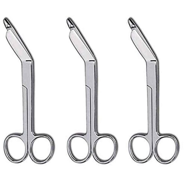 Forgesy 3 Pcs 5.5 inch Stainless Steel Bandage Surgical Scissors Set