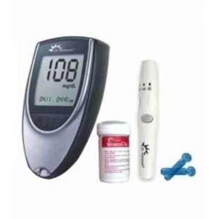 Dr. Morepen BG 03 Gluco One Monitor Kit (50 Test Strips) with Free 50Pcs 3 Ply Face Mask