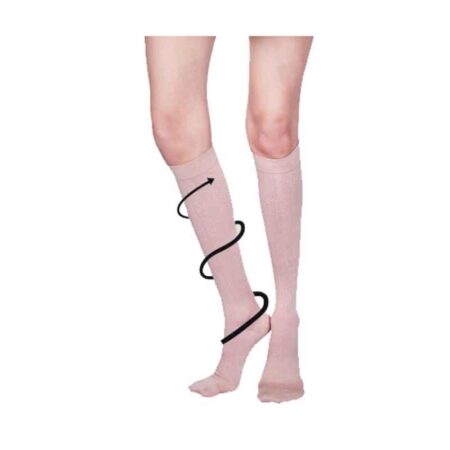 Sorgen Microfiber Beige Maternity Support Socks