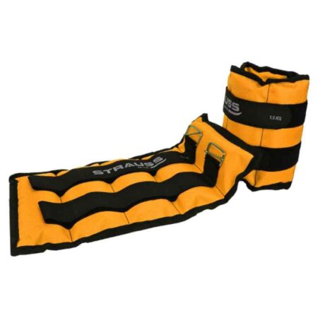 Strauss 38x19x3cm Neoprene Yellow Adjustable Ankle Weight