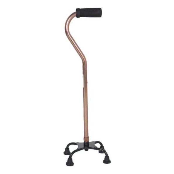 Mediva Aluminium Semi S Shape Cane with Broad Base