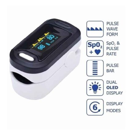 Dr. Morepen White & Black OLED Fingertip Pulse Oximeter