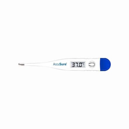 Accusure White & Blue Mercury Thermometer