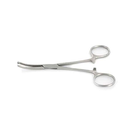 Forgesy 8 inch Stainless Steel Kocher Hemostat Curved Forceps