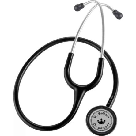 Dr Seibert Black Classic Diaphragm Dual Head Stethoscope