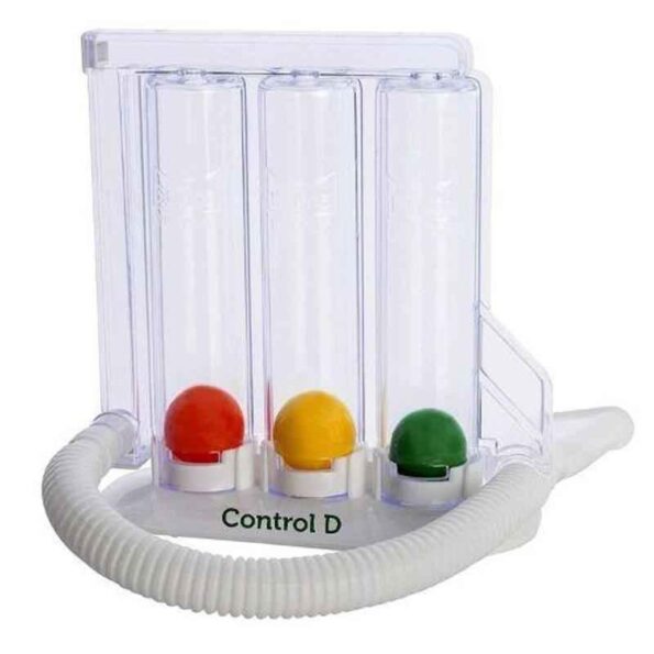 Control D 3 Ball Lung Exerciser Respiratory Spirometer
