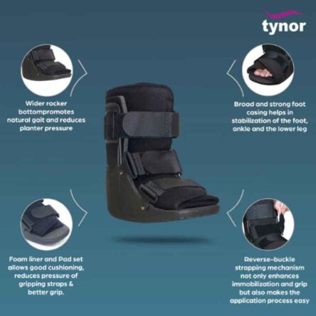 Tynor Aluminium Bars Walker Boot