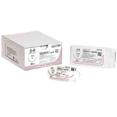 Ethicon NW2732S Vicryl Rapide 3-0 Undyed Braided Suture