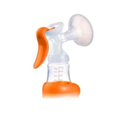 Carent BPA Free Orange & White Manual Breast Pump