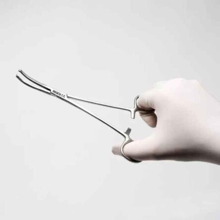 Desco 6 inch Stainless Steel Kocher Artery Curved Tissue Forceps