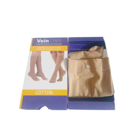 Vein Care Compression Below Knee Cotton Stocking for Varicose Venis & DVT