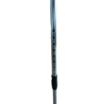 Medimove Steel Silver Chrome Large Size Height Adjustable Walking Stick