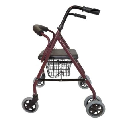 Easycare 75kg 27.5 to 32 inch Black Folding Rollator