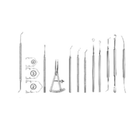 Divine Medicare Stainless Steel Silver Polished Capsular Cataract with IOL Implantation Set