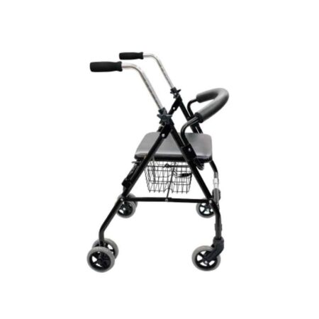 Rehamo Rollie STD 100kg Aluminium Black Rollator