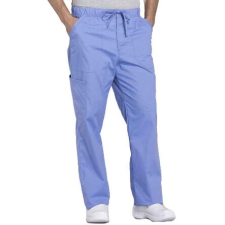 Superb Uniforms Polyester & Viscose Sky Blue Scrub Pant for Men