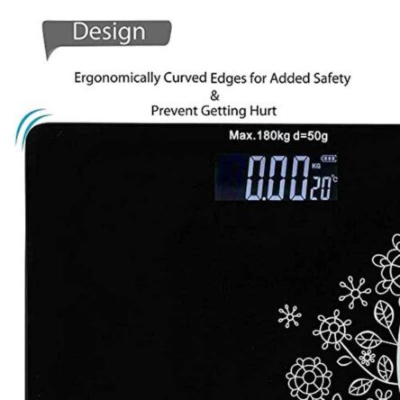 Thermocare 50g-180kg Thick Tempered Glass Digital Display Personal Body Weight Weighing Scale