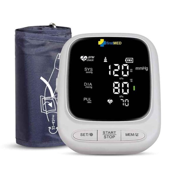 Firstmed White Automatic Talking Blood Pressure Monitor with C-Type USB
