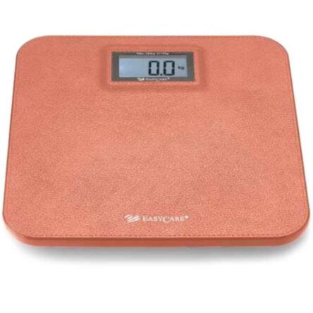 Easycare 5-180kg Brown Leather Look Fiber Body Digital Weighing Scale