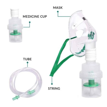 Medtech Transparent Child Mask with Air Tube & Medicine Chamber Kit for Nebulizer