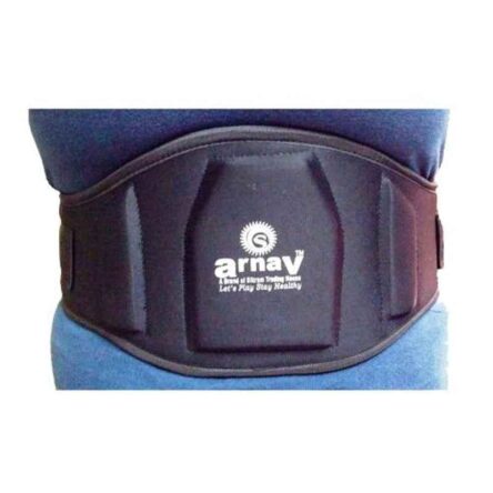 Arnav 42-45 inch Leather Black Weight Lifting Belt