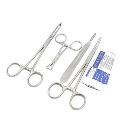 Forgesy 4 Pcs Stainless Steel Surgical Set