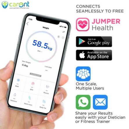 Carent 180kg Smart Bluetooth Digital Body Weighing Scale