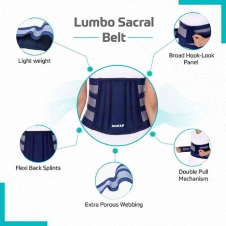 BeatXP Cotton Lumbo Sacral Support Belt