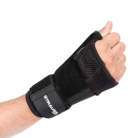 Strauss 22x10x5cm Neoprene Black Thumb Support with Wrist Wrap