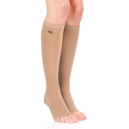 Tynor I67FAZ Polyamide Class-II Beige High Knee Medical Compression Stocking