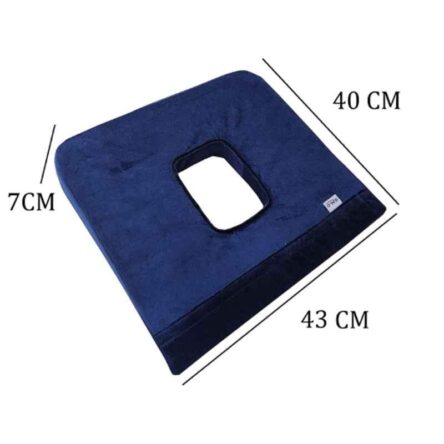 Salo Orthotics Polypropylene Square Blue Visible Hole Donut Cushion