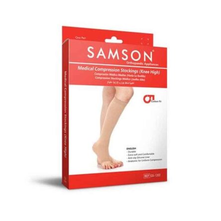 Samson GS-1202A Beige Synthetic Class-I Thigh Knee Compression Stocking