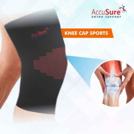 AccuSure Medium Knee Cap Support Sleeve for Men & Women