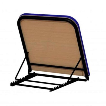 VMS 61x61x10cm Stainless Steel Adjustable Bed Back Rest with Water Proof Rexene Cover Mattress