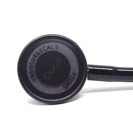 Indosurgicals 15007 Aluminium Black Teaching Stethoscope