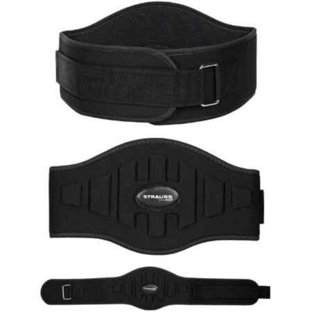 Strauss Black Weight-Lifting Gym Belt