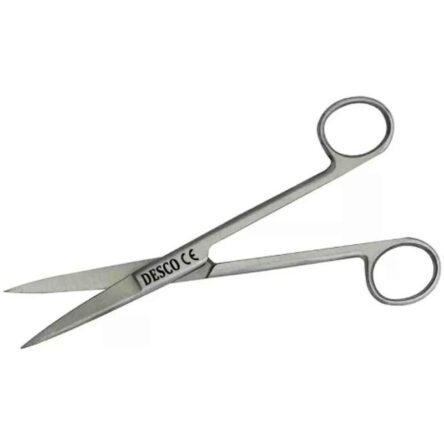 Desco 5 inch Stainless Steel Straight Sharp Dressing Scissor