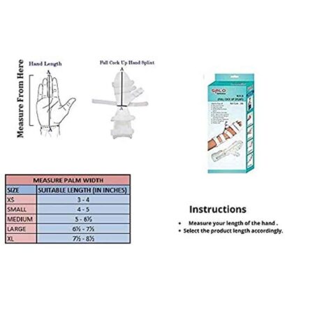 Salo Orthotics Polypropylene White Half Cock-Up Wrist Splint