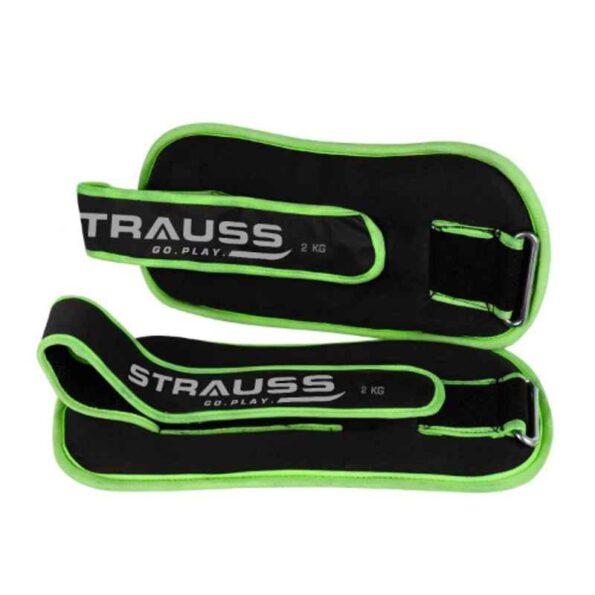 Strauss 33x16x6cm Neoprene Green Adjustable Round Shape Ankle Weight