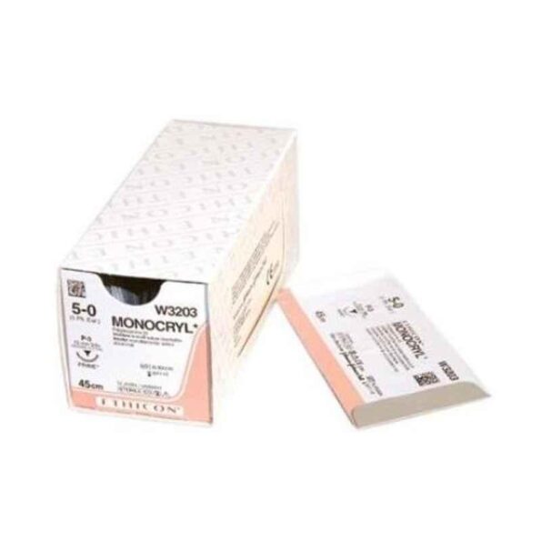 Ethicon W3203 12 Pcs Undyed Monocryl Poliglecaprone 25 Suture Box