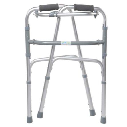 Entros 78-96cm Adjustable Height Reciprocating Folding Aluminium Walker