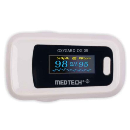 Medtech OG09 SPO2 OLED Display Pulse Oximeter Blood Oxygen Saturation Heart Rate Monitor