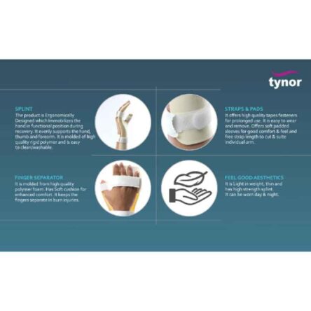 Tynor Right Hand Resting Splint for Child