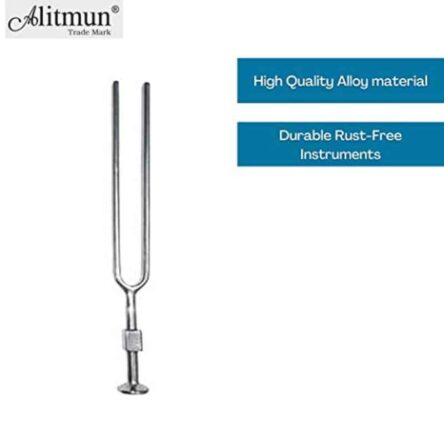 Arogya Meditech TF-128 128 Hz Alloy Chrome Finish Acoustic Tuning Fork