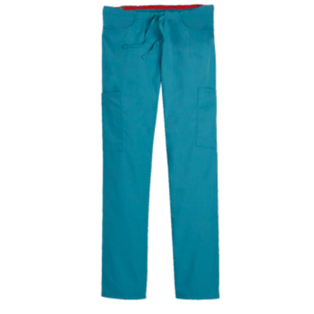 Protect U Medium Turquoise Mid Rise Scrub Cargo Pant for Women